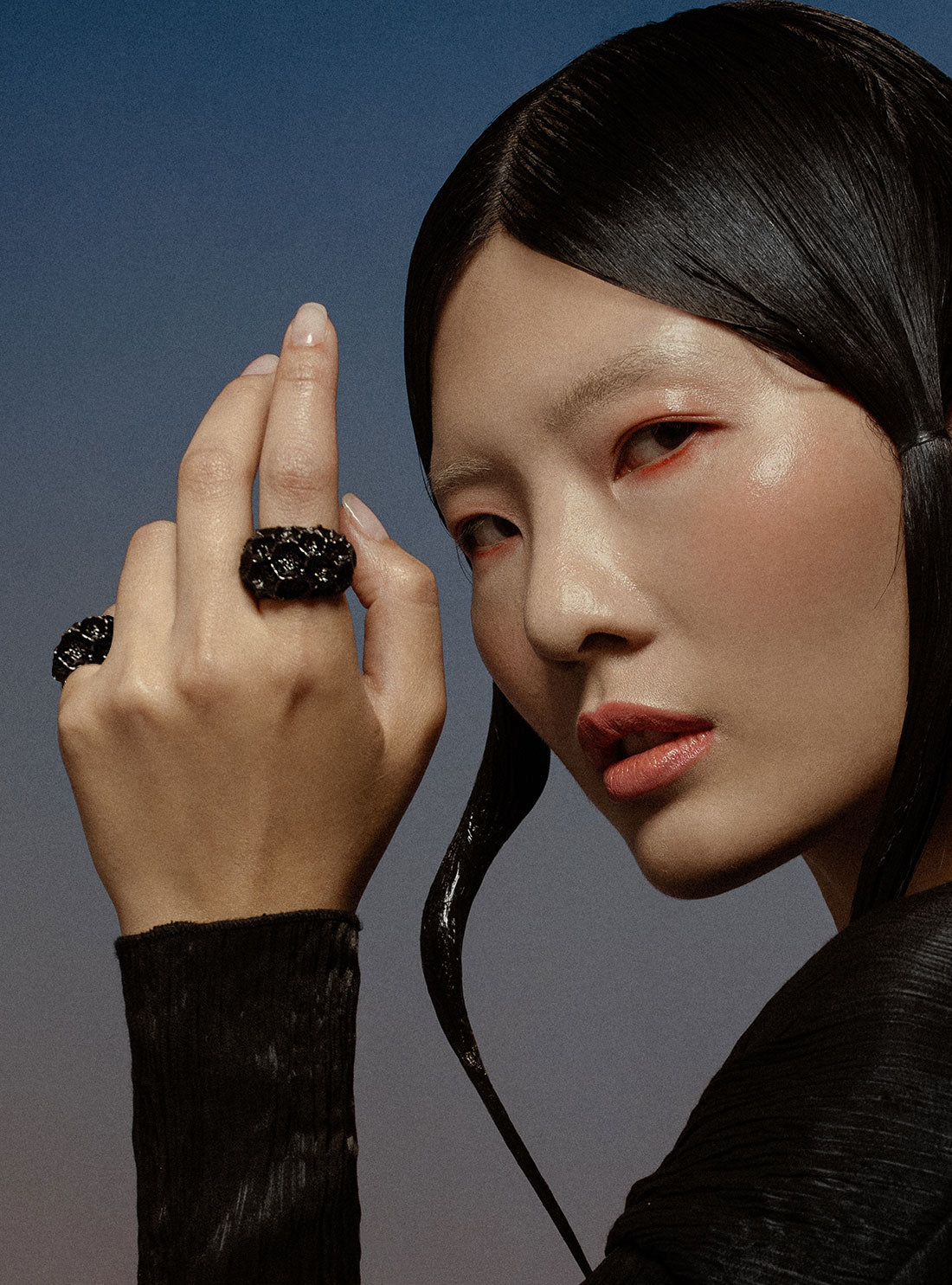 Anillo Perla Negro